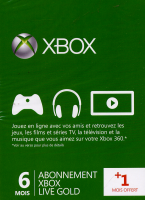 Abonnement Xbox Live 6 Mois (1 Mois Gratuit)