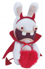 Peluche Lapins cr&eacute;tins St Valentin D&eacute;mon